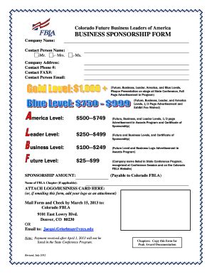 list a charity that fbla supports|FBLA SPONSORS .